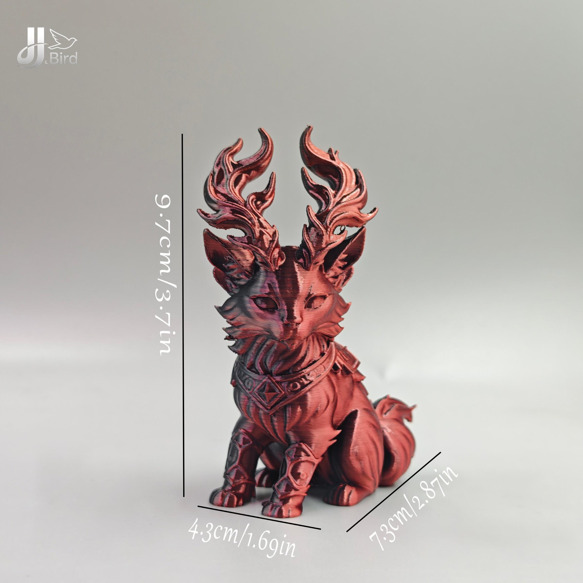 Gradient Fantasy Cat Model Decoration, Collectible Figure, Home Room Bookshelf Decor, Desktop Ornament, Artistic Sculpture