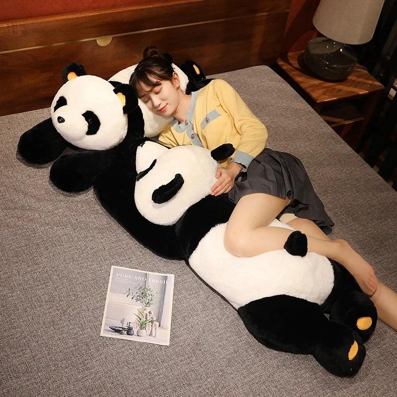 50cm Giant Panda Plush Toys Soft Sleep Pillow Cartoon Animal Bear Stuffed Baby Doll Classic Kids Birthday Christmas Gifts