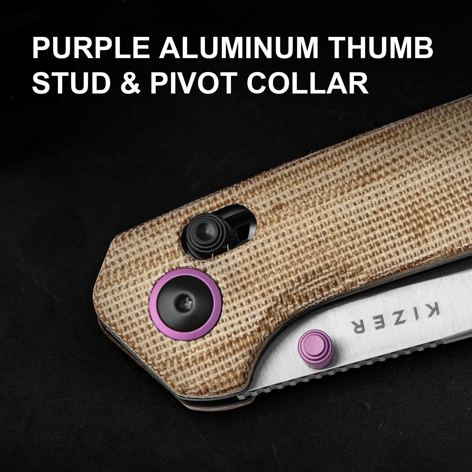 Kizer Madrac EDC Knife, Brown Micarta Handle, White Nitro-V Blade, V3693A2, Portable Folding Knife,Stable, Safe, Reliable Folding Blade, Suitable for Outdoor Camping, Adventure, Fishing Scenarios, Men's Gift, Christmas Gift Kizer Madrac EDC Knife, Brown Micarta Handle, White Nitro-V Blade, V3693A2, Portable Folding Knife,Stable, Safe, Reliable Folding Blade, Suitable for Outdoor Camping, Adventure, Fishing Scenarios, Men's Gift, Christmas Gift