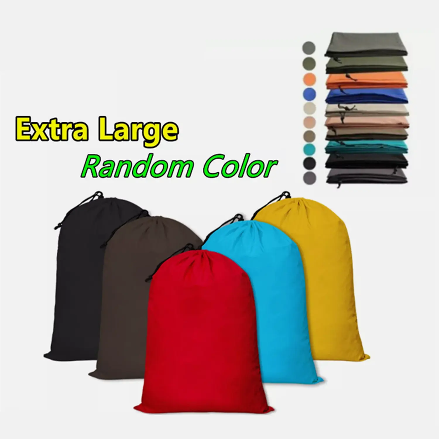 2 Pack Extra Large Laundry Bags, 30 x 40 Inch Heavy Duty Nylon & Polyester Laundry Hamper Bags with Locking Drawstring Closure, Reusable Large Capacity Clothes Storage Bags for Clothing, Towels, Bedding, Travel & Home Organization