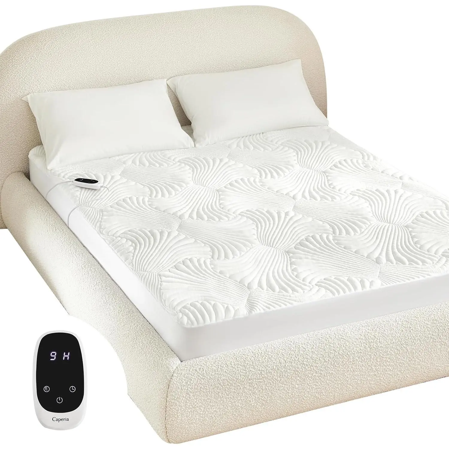 Heated Mattress Pad Twin XL, Electric Mattress Pad Bed Warmer with 9 Heat Settings, Memory Function, 1-12 Hours Auto Off, Deep Pocket, Machine Washable, 39"x 80"