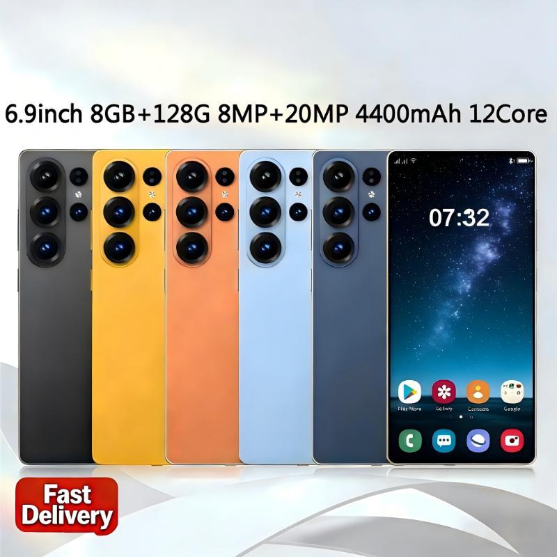S25 Ultra Unlocked 4G Android 14 Smartphone.8GB+128GB,6.99" HD Display,8MP+20MPCam,4400mAh, Dual Card, Built-in Pen, FaceUnlock, , Case & ProtectorDual , Case & Protector budget-friendlysmartphones unlockedphone cost-effective phone flash s
