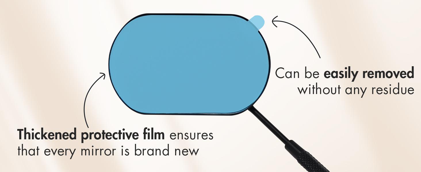 2 pcs Lash Mirror  Makeup Mirror for Eyelash Extensions Detachable Stainless Steel Square Round Lash Extension tools