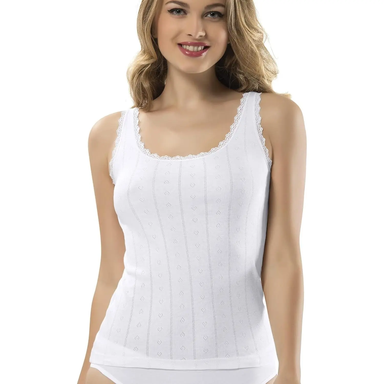 Women's All Cotton Camisole Tank Top - Airy Soft Comfortable UndershirtGift