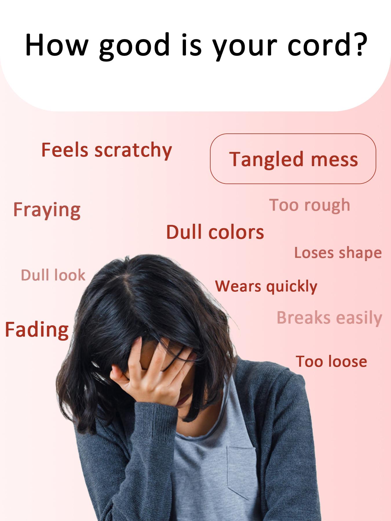 0.8mmx65m Matte Nylon Cord for DIY Bracelets, Jewelry Making, Beading and Craft Projects, Ultra-Durable Versatility String Multi-Color Available