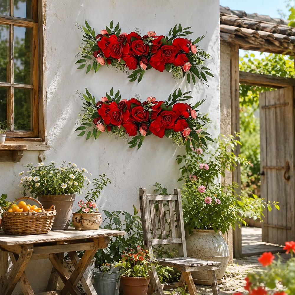 Realistic Rose Flower Arrangement, Wedding Table Decor, Valentine's Day Atmosphere, Floral Centerpiece, Wall Decoration, Bouquet