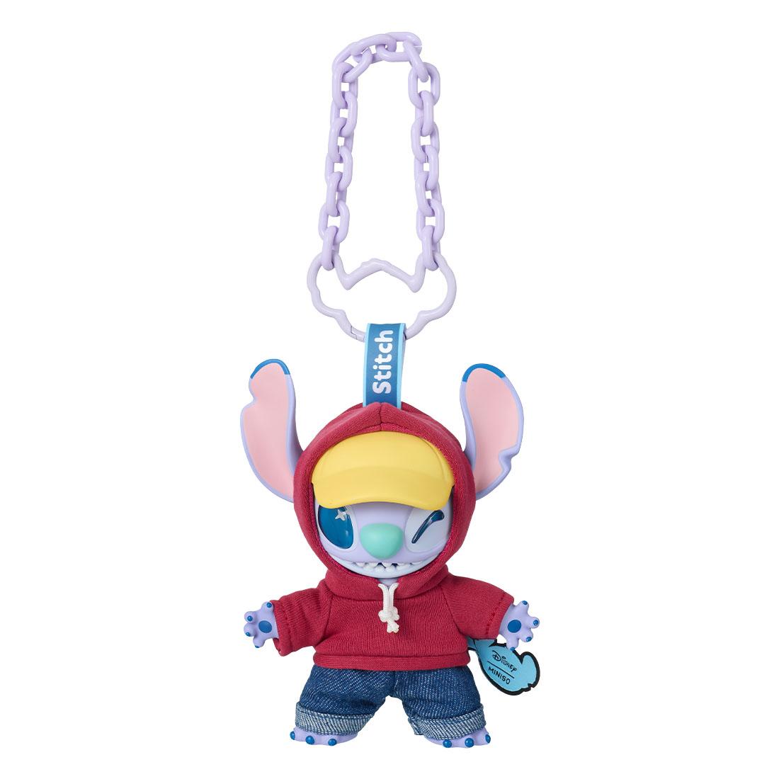 Disney Stitch GenZ Street Series Vinyl Plush Blind Box - Fashion Pendants, Bag Charms for Shopping and Party, Hiphop Style Keychains, Suitable as Gifts for Youth, Christmas Gifts