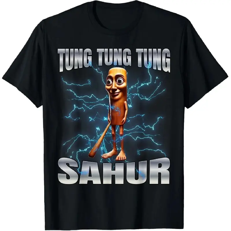 Cotton Unisex Tung Tung Tung Sahur T-Shirt women graphic shirts
