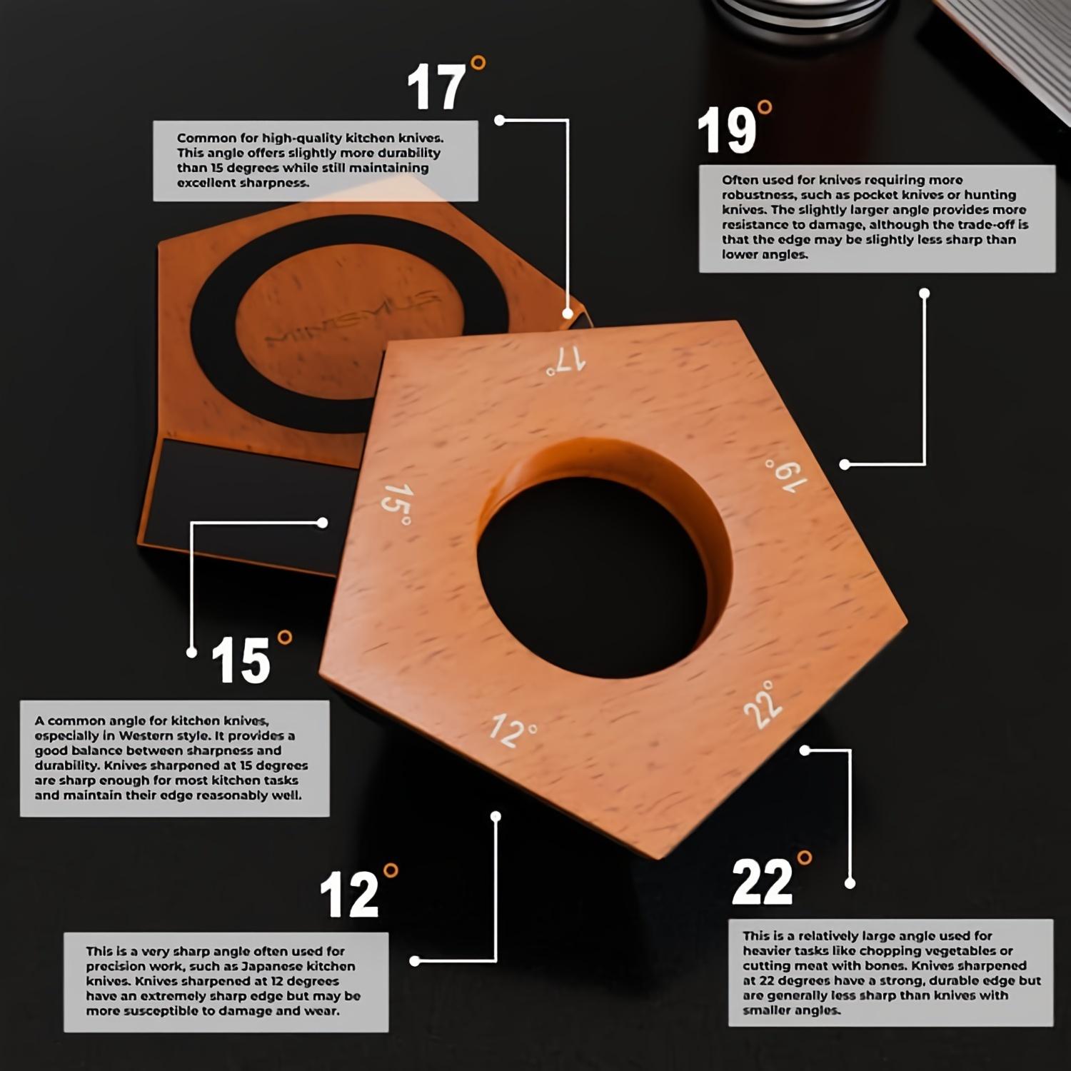 Multi-Angle Knife Sharpener Kit with Durable Ceramic Grinding Wheel, Culinary Essential, Adjustable Angles 15, 20, 18, 22 Degrees - Manual Kitchen Gadget, No Battery Needed, Rolling, Household Kitchenware Home