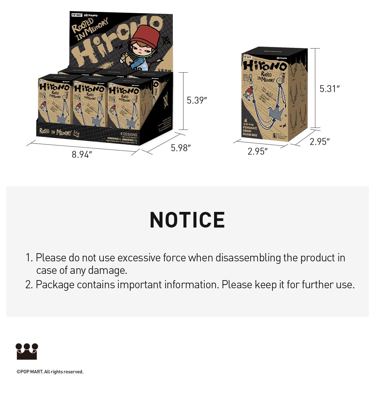 POP MART Hirono Echo Series - Pendant Chain Blind Box