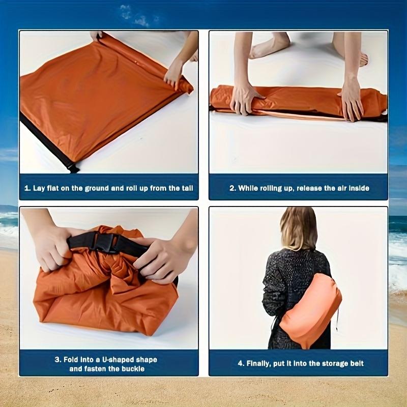 Portable Inflatable Sofa Bed, Quick Setup Self-Inflate Design, Compact Carry Bag, Durable and Comfortable, Outdoor Indoor Use