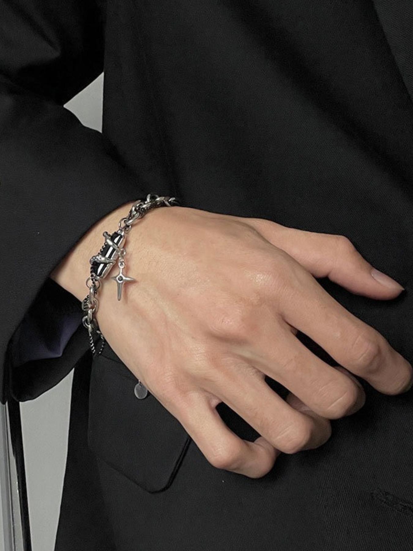 Versatile Titanium Steel Bracelet Design Jewelry, Stylish Accessory for Everyday Wear, Perfect Gift Idea for Him Her