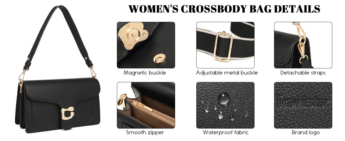 Travistar Women's Crossbody Bag - Lightweight, Large Capacity, Fashion Shoulder Bag for Daily Use