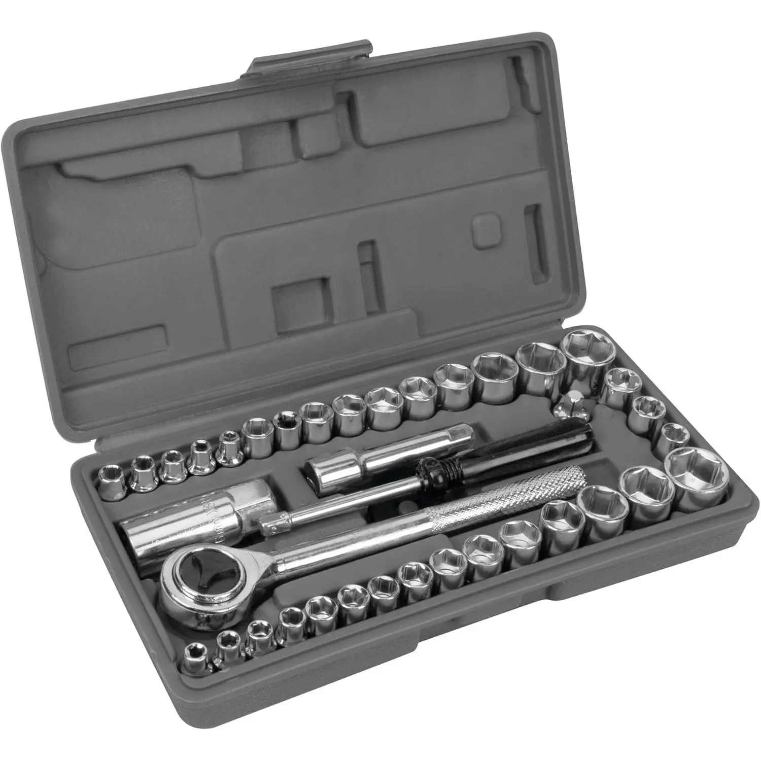 W1173 40-Piece SAE and Metric Socket Wrench Set, Hand Tool for Standard Hardware Tasks