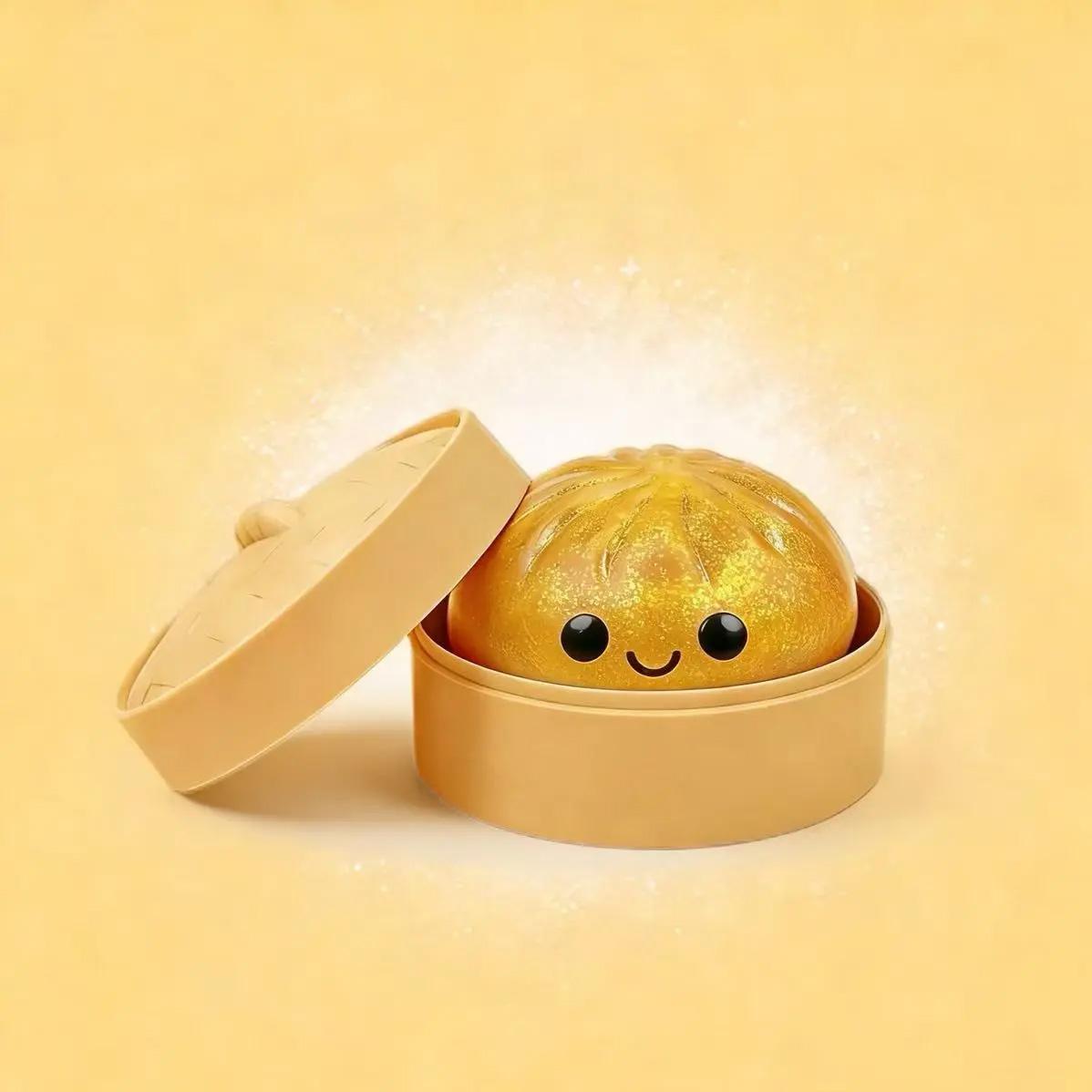 Expressive Dumpling Soft Toy, Secret Gift Box, Stress Relief Toy, Unisex, Random Style, Valentine's Day & Easter Gift, Kids' Exchange