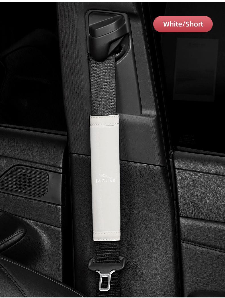 2Pcs Car Seat Belt Safety Shoulder Covers Car Accessories For Jaguar F-Pace F-Type XF XJ XE I-Pace E-Pace XEL XFL S-Type XFR XKR X-Type