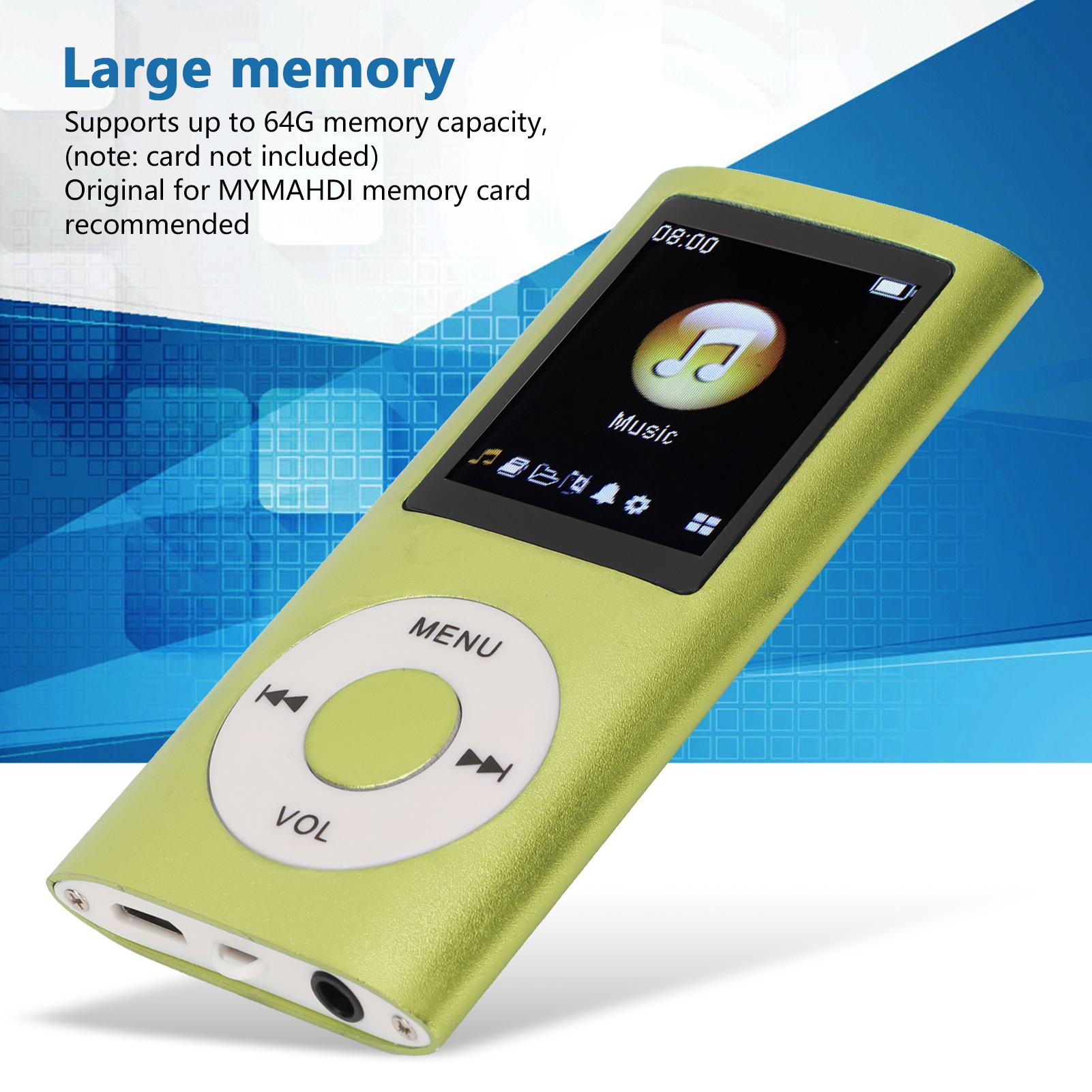 Portable Aluminum Alloy MP3 Player, 1.8 Inch LCD Screen, Stylish Multifunctional Design, Lossless Sound Quality