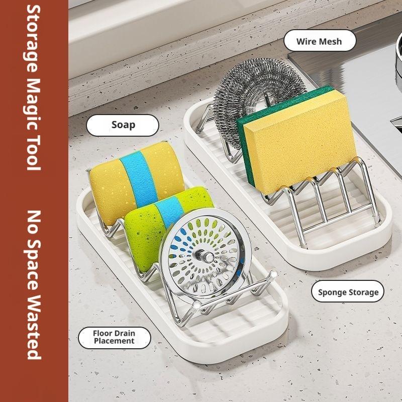 1PC Stainless Steel Soap Dish, Creative Drainage Bathroom Organizer, Home Use Soap Holder, Stylish Soap Rack for Shower & Toilet