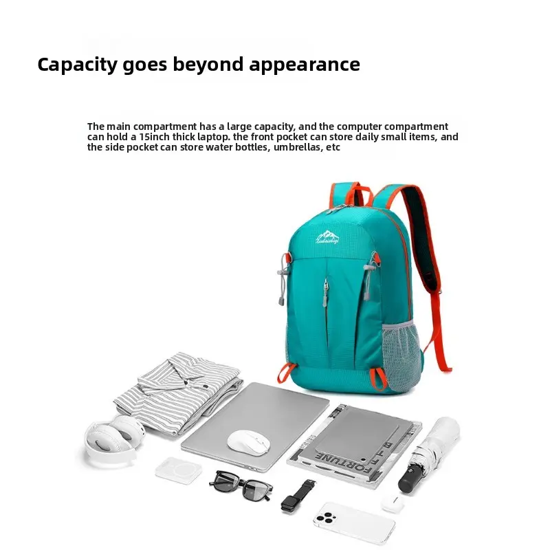 Outdoor Sports Backpack Large Capacity Lightweight Foldable Mountaineering Bag Hiking and Riding Burden Reduction Backpack