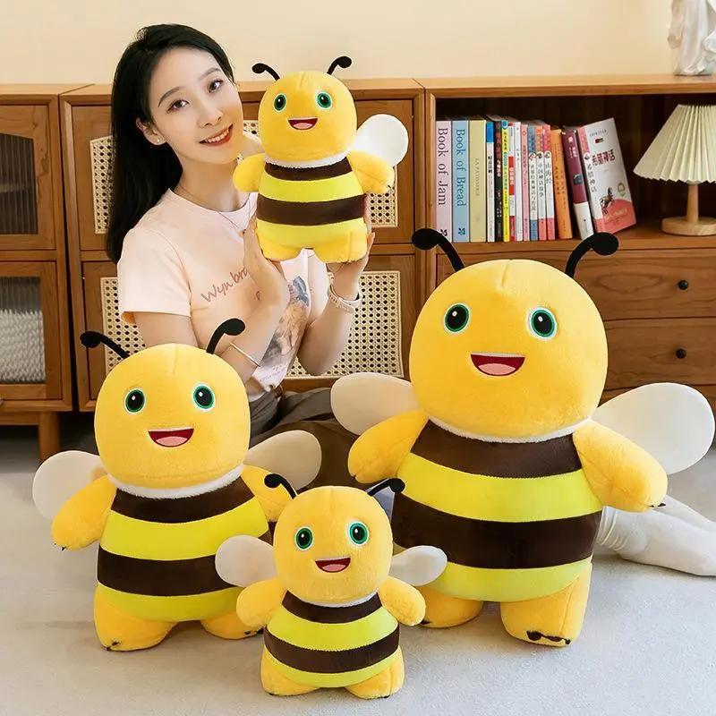 Hot 35cm Plush Doll Bee Milk DragonYellow Embracing Milk Dragon Dinosaur Doll Cute Plush Stuffed Pillow Soft Doll Birthday Gift