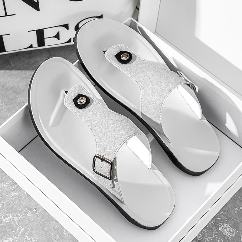 GGOR Allshoe New Summer Men'S Flip-Flops, Fashionable Soft-Soled Beach Shoes, Breathable Open-Toe Sandals, Men'S Shoes in Stock