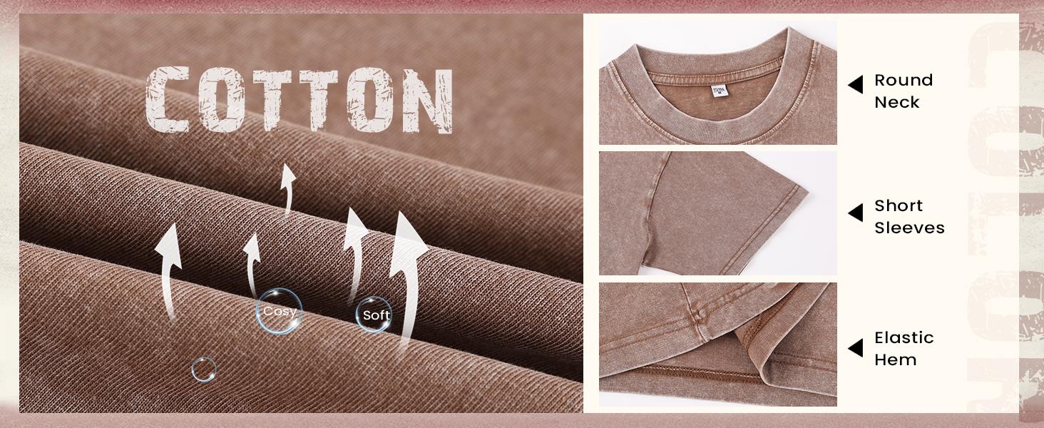 1/4 Pack Oversized Tshirts Unisex Gym Vintage Heavyweight T Shirts Cotton Workout Acid Wash Baggy Tees