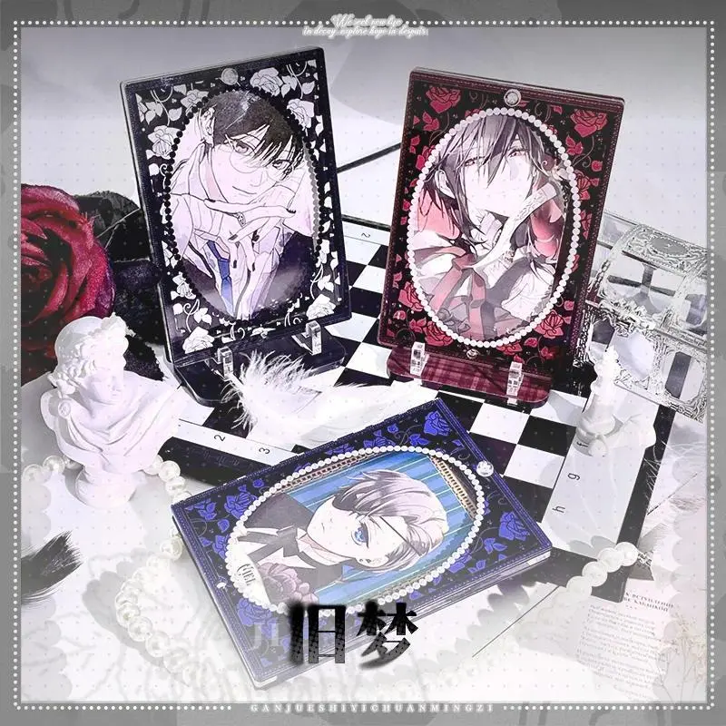 Acrylic Photo Frame Dark Gothic Court Style Display Stand Suitable for Postcard 3 Inch Photo Card Standee Storage Frame Showcase