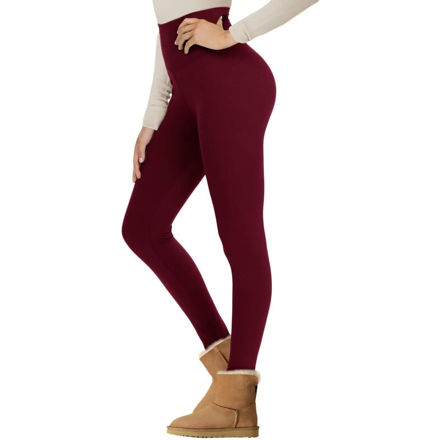 5#fleece Lined, Wine Red