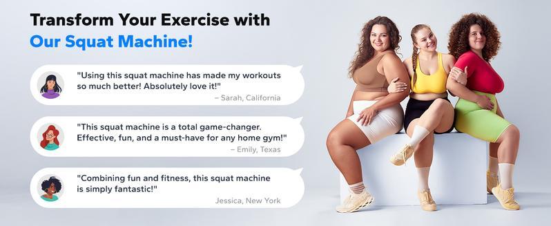 MERACH Squat Machine, 2 in 1 Squat Rowing Machine, Easy Setup & Foldable Exercise Equipment, Glute Trainer Machine,Glutes & Leg Home Workout , Machine Adjustable Stair Stepper, affordable gym, adjustable workout equipment, Christmas gift