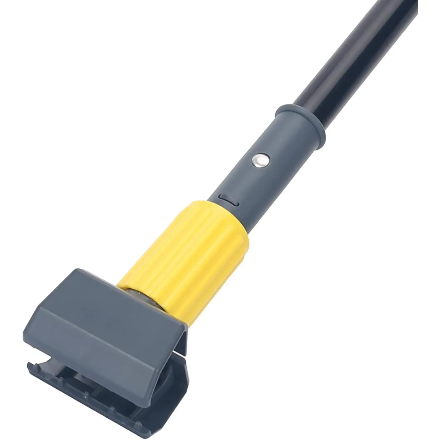 Heavy Duty 58" Industrial Metal Mop Handle with Jaw Clamp, Wet Gripper Mop Head Replacement Holder for Commercial Floor CleaningGift