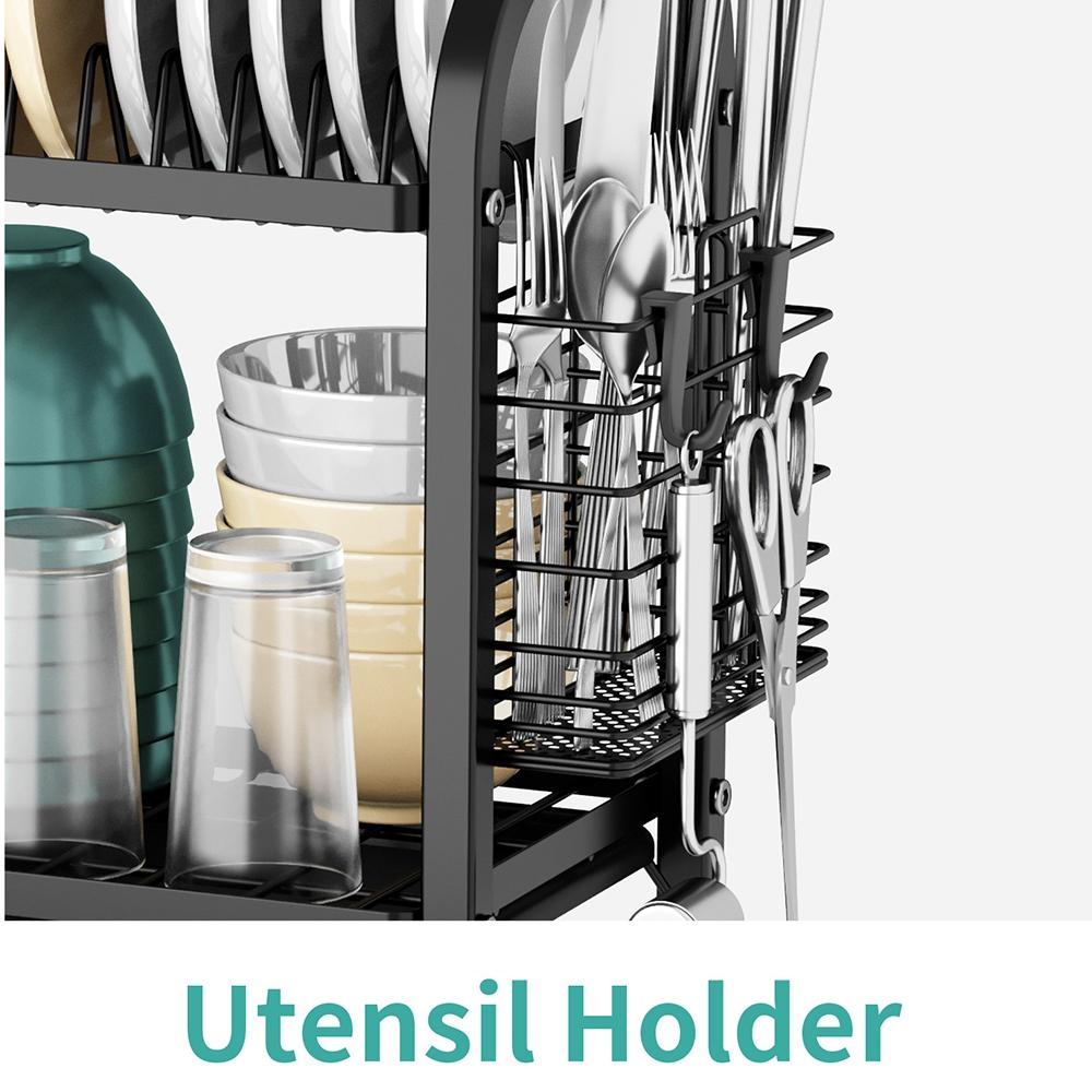 Kitchen Dish Drying Rack, Household Dish Storage Rack, Dish Drain Rack, Kitchen Fixture Accessories, Home Organizer for Kitchen