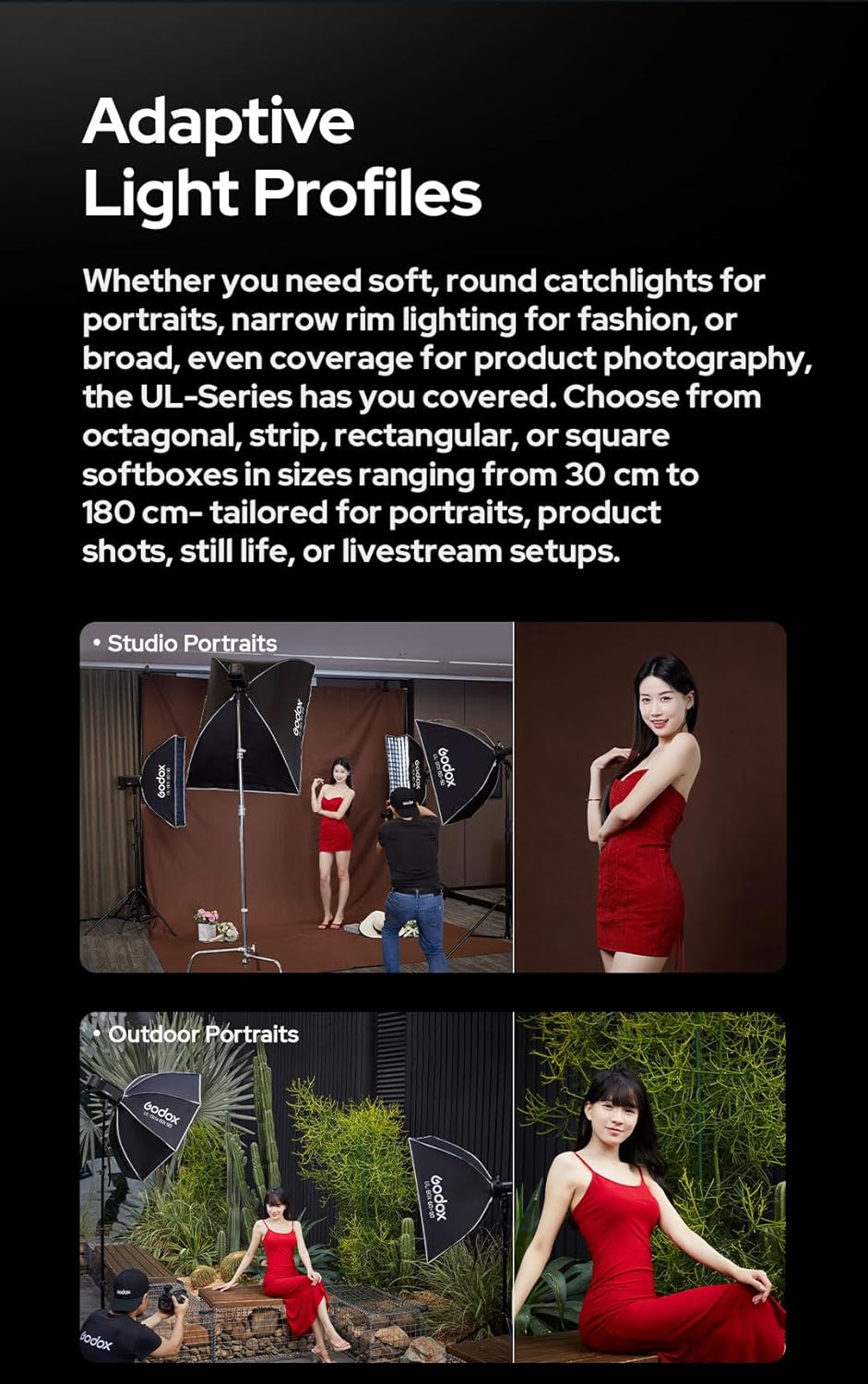 Godox Softbox Godox Quick Release Umbrella Softbox,Bowens Mount with Removable Front and Inner Diffusers/Grip/Diffuser Plate for Photography, Live Streaming,Location Portrait