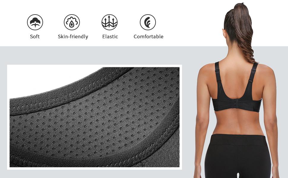 Wingslove High Impact Sports Bras For Women's Non Padded Full Coverage Wireless Work Out Bra SpringStatements