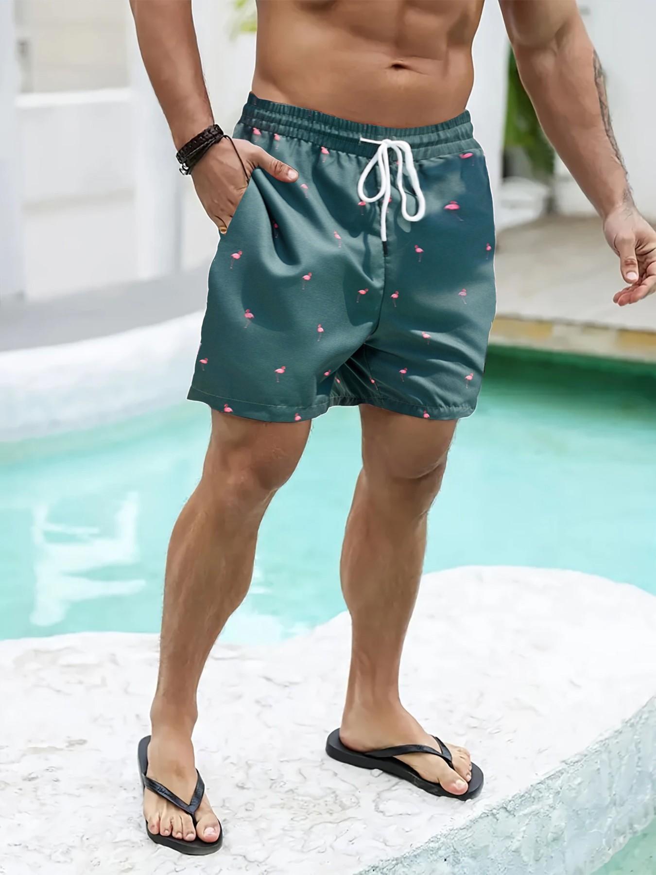 Men's Firebird Print Casual Shorts, Adjustable Waistband, Quick-Dry Breathable Fabric, Perfect Gift for Boyfriend or Brother