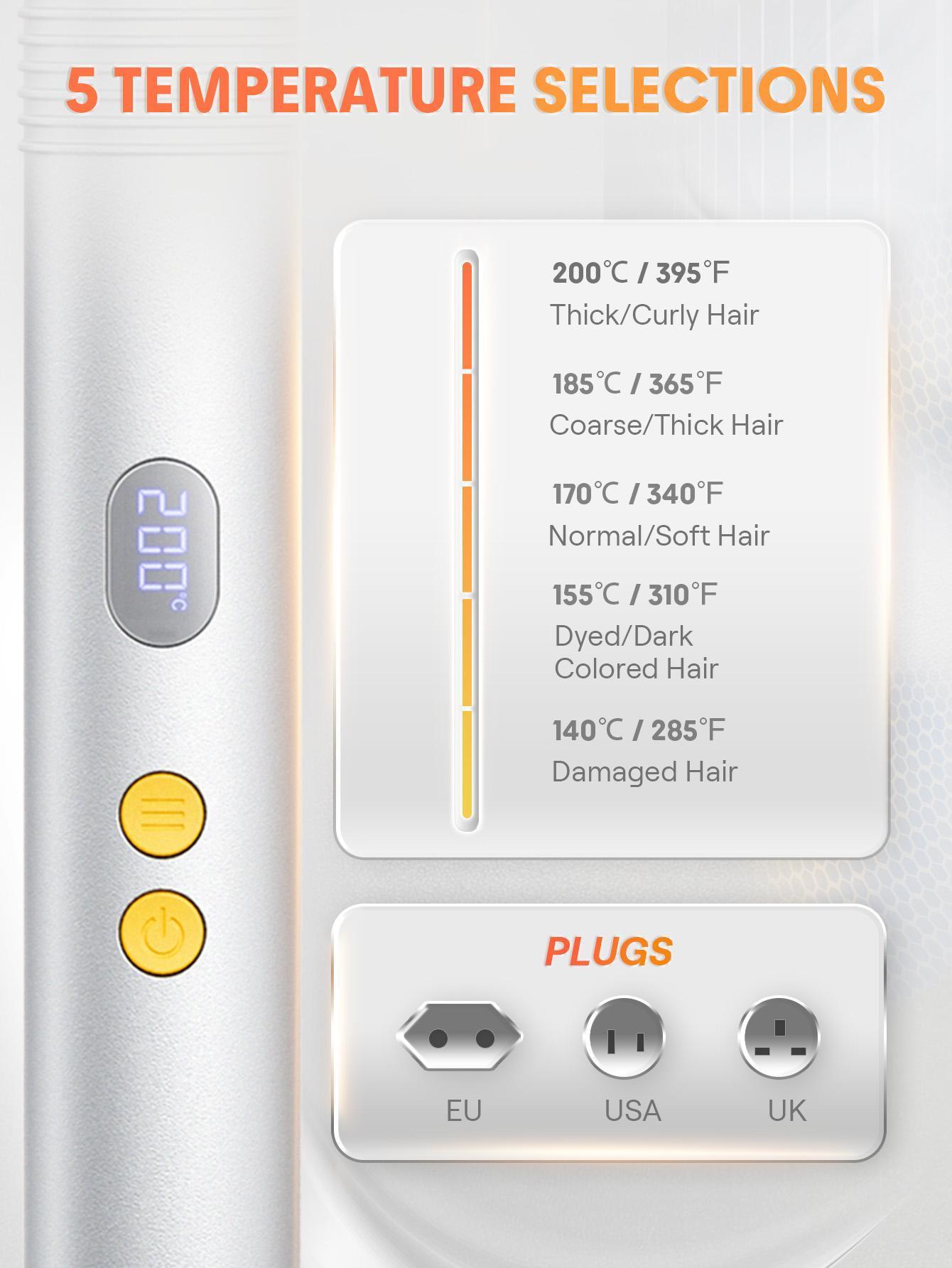 【BOGO SALE】SHEGLAM HAIR Sleek Chic 3D Thermal Straightening Brush Pro,24K Gold Hair Straightener Brush ,24K Glow Straight Hair Comb With 3D Anti-Scald Design & 5 Temp Selection,5Min Quick Straightening- Coachella