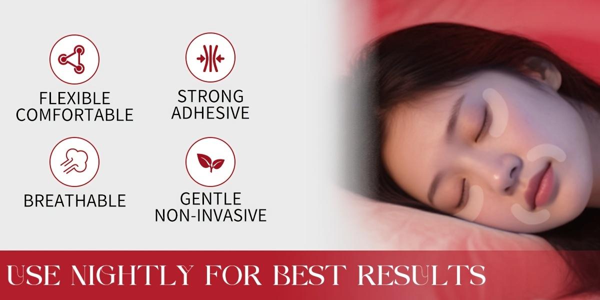 120Pcs Overnight Anti-Wrinkle Facial Stickers, for Forehead, Eye, Mouth & Lip Wrinkles