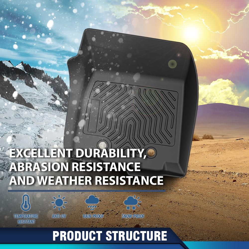 CROSSDESIGN 3PCS Floor Mats for PACIFICA 2017-2025 Plaid 3D Material Cargo Liners All-Weather Car Mats Anti-Slip Trunk Mat Accessories Custom Fit 7 and 8 passenger model CROSSDESIGN 3PCS Floor Mats for PACIFICA 2017-2025 Plaid 3D Material Cargo Liners All-Weather Car Mats Anti-Slip Trunk Mat Accessories Custom Fit 7 and 8 passenger model