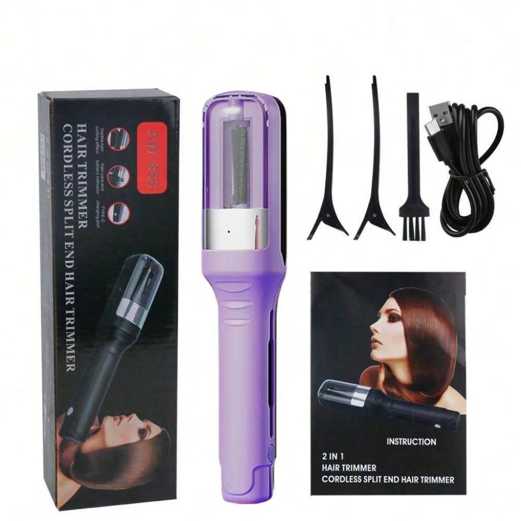 Rechargeable Split Hair Trimmer, Portable Wireless Hair Clipper, Ideal for Home and Outdoor Travel, Hair Care Tool