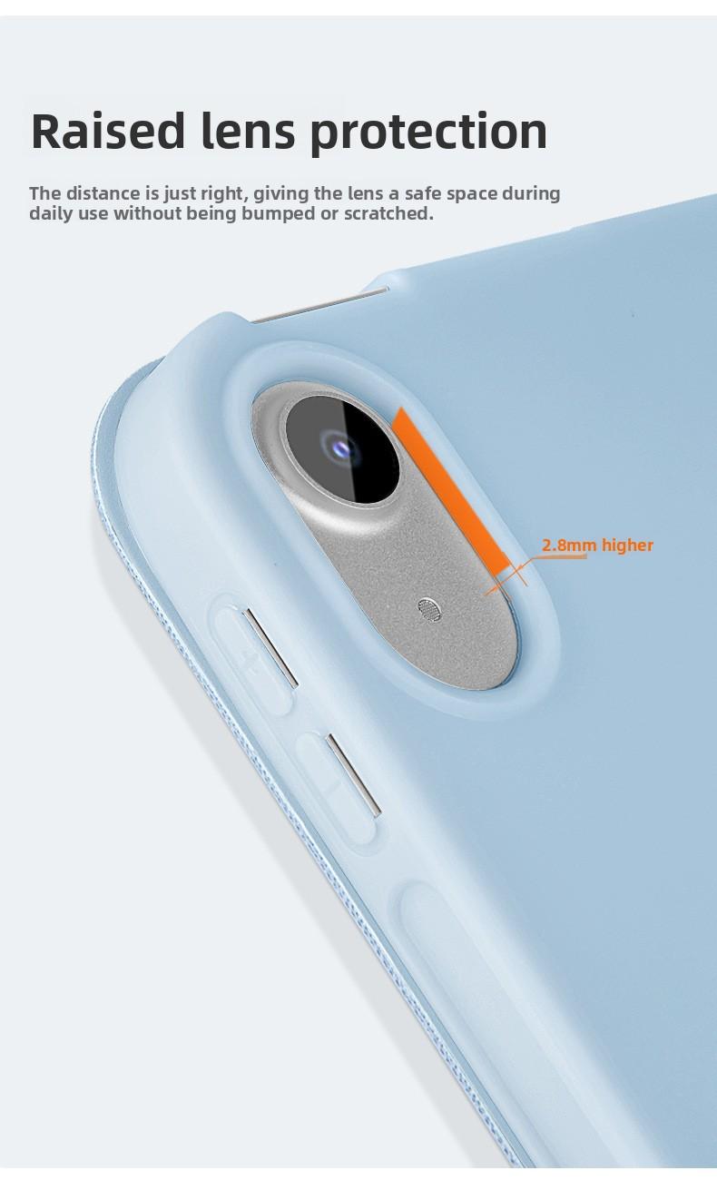 Shockproof Soft TPU iPad Case for iPad 11", iPad 10th Gen 10.9", iPad 9th Gen 10.2", Smart Tri-Fold Folio Cover with Stand, Auto Wake/Sleep Protective Shell for Apple iPad 2023 Models