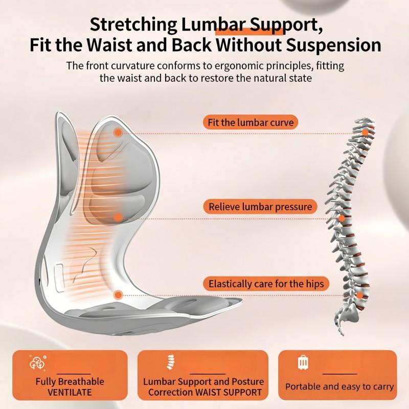Ergonomic Lumbar Support Cushion, Back Pain Relief, Posture Correction, Ideal for Office, Floor Seating, Home Work, Comfortable Sitting