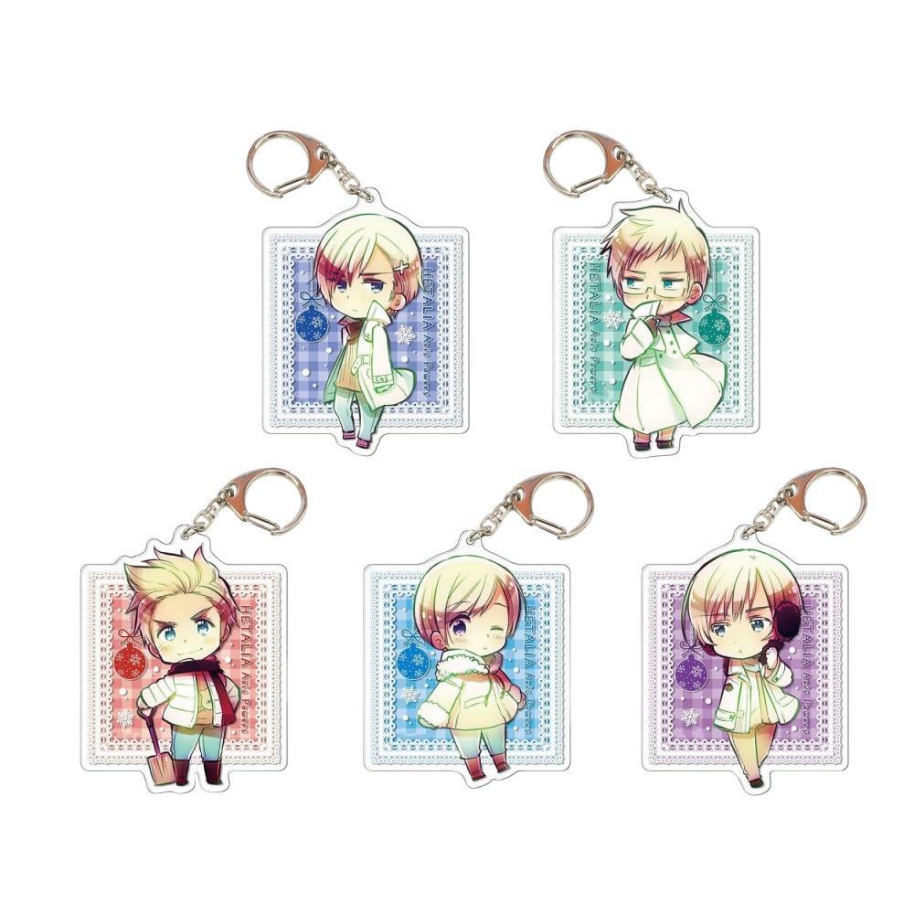 Anime Peripheral Store Hetalia: Axis-Powers Finland Sweden Denmark Norway Iceland Acrylic Keychain Pendant Fans Gifts About 6cm
