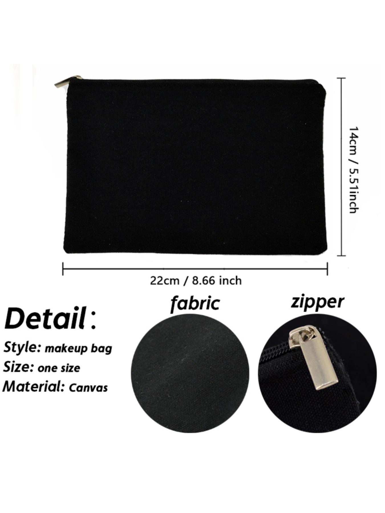 Letter Print Makeup Bag, Casual Zipper Makeup Pouch, Cosmetics Travel Bag, Wallet Pencil Case, Stationery Pouch, Multi-purpose Bag, Gifts for Friends