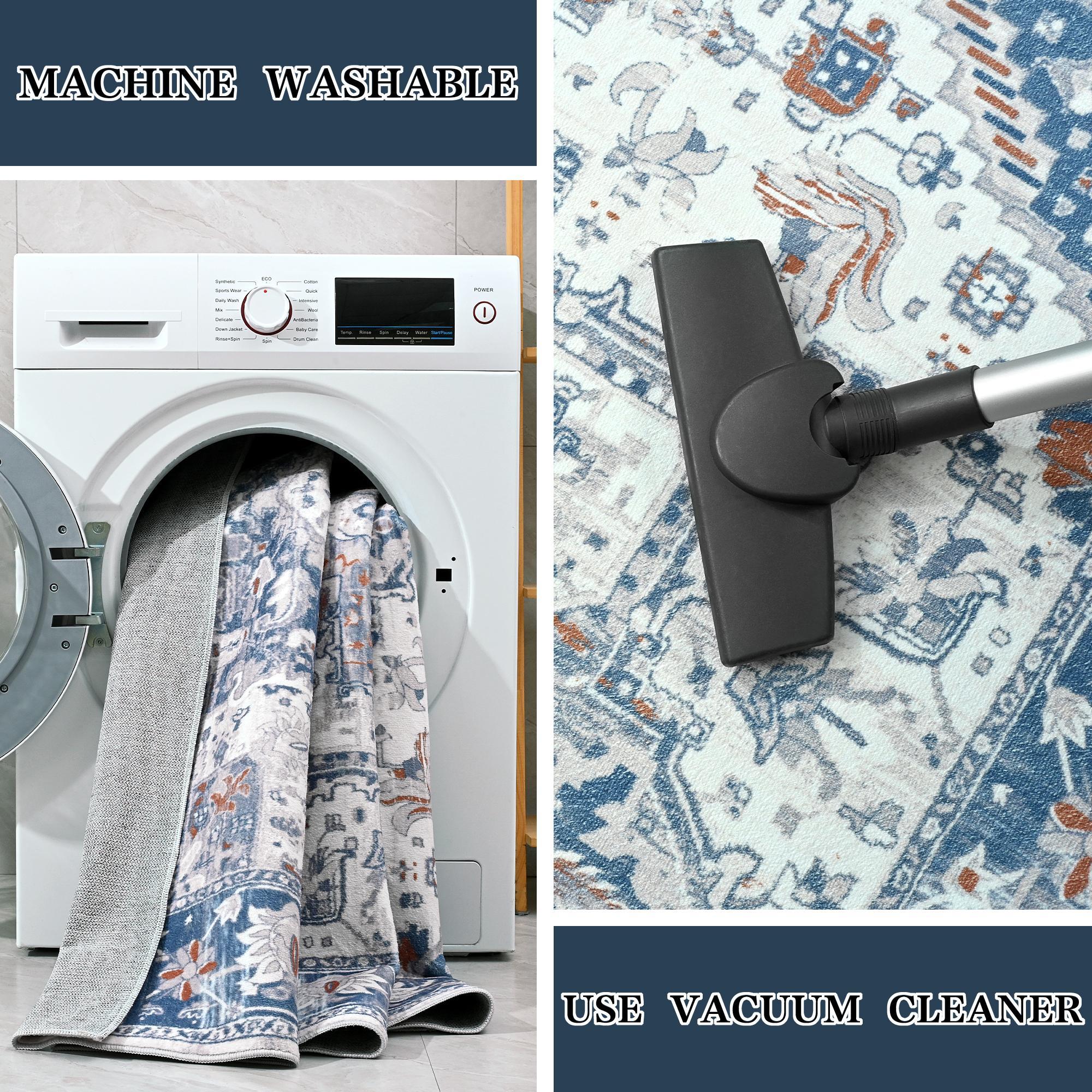 Lochas Boho Tribal Rug, Non-Slip Machine Washable Low Pile Carpet for Living Room, Soft Non-Shedding Floor Mat Lochas Boho Tribal Rug, Non-Slip Machine Washable Low Pile Carpet for Living Room, Soft Non-Shedding Floor Mat