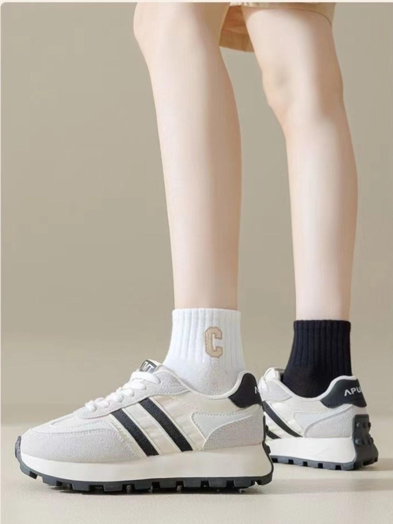 20 Pairs Women's C Logo Casual Ankle Socks, Soft Breathable Multipack, Daily Sports Socks, Comfortable and Durable Design