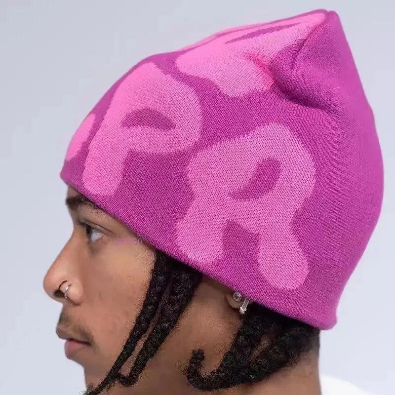 2025 Y2K Knitting Beanie Hat for Men & Women - Soft Acrylic Double