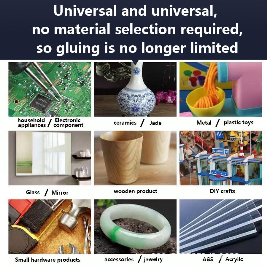 50g Instant Adhesive (1 Count), Universal Quick-drying Welding Glue, All Purpose Superglue, Repair Glue for Glass, Plastic, Wood, Ceramic and Leather
