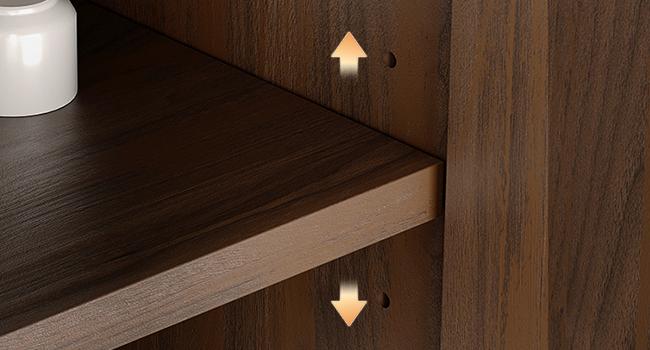 【SPOTLIGHT DAY】ONBRILL Gorgeous 31.5"/60" Buffet Cabinet Sideboard with Storage, Modern INS Coffee Bar Cabinet with Doors, Farmhouse Storage Cabinet with Adjustable Shelves for Living Room Kitchen Hallway,Bedroom Furniture,Christmas Gift