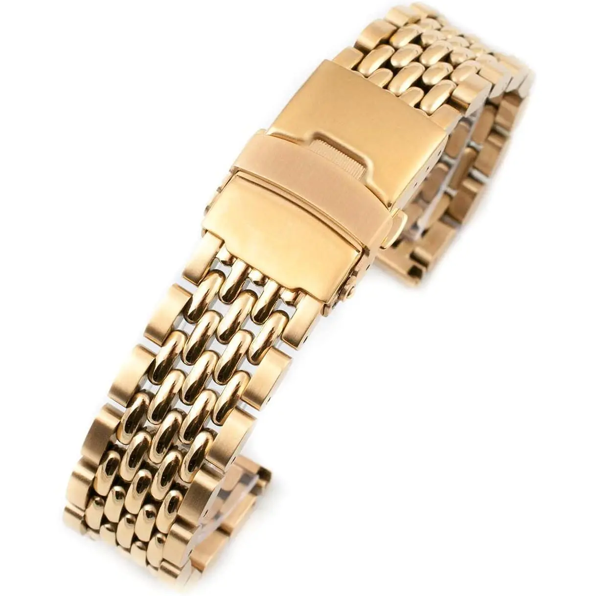Stainless Steel Metal Beads of Rice Watch Bands for Men and Women - Quick Release Watch Band   BOR 18mm 19mm 20mm 21mm 22mm 24mm