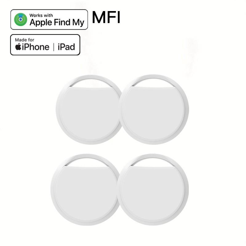 4 Pack, Key Finder Tracker Devices - Bluetooth Item Finders, Compatible with Apple Find My (IOS Only), GPS Trackers Tag for Car|Wallets|Luggages|Suitcases|Bags, Phone Locator, gpstracker wallet tracking device