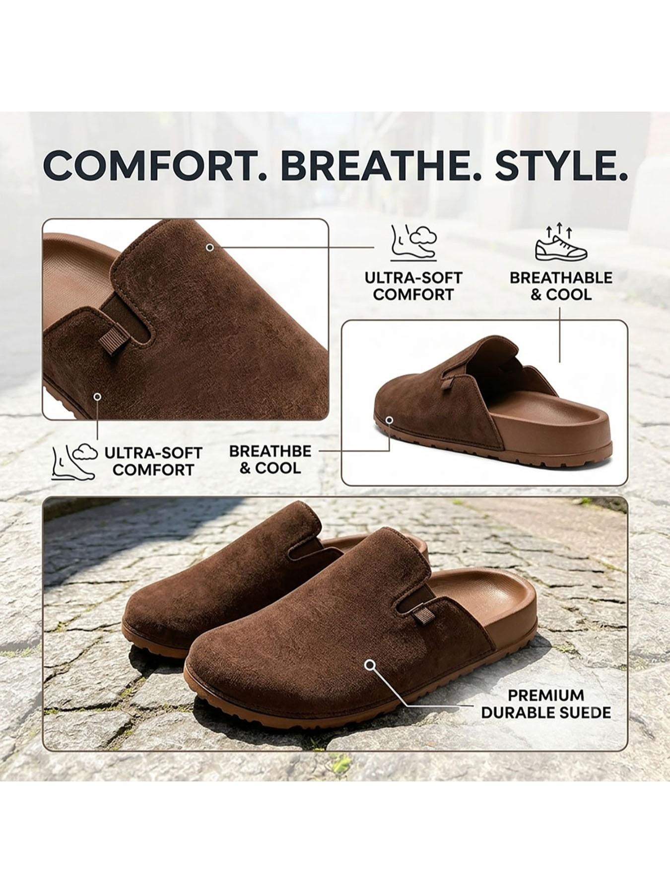 Women's Open Toe Slippers, Summer Slides, Solid Color Eva Flatform, Casual Medium Width, All Seasons, Home & Outdoors, 4 Colors Available